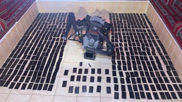 إحباط تهريب مخدرات عبر طائرة مسيّرة في المنطقة العسكرية الجنوبية