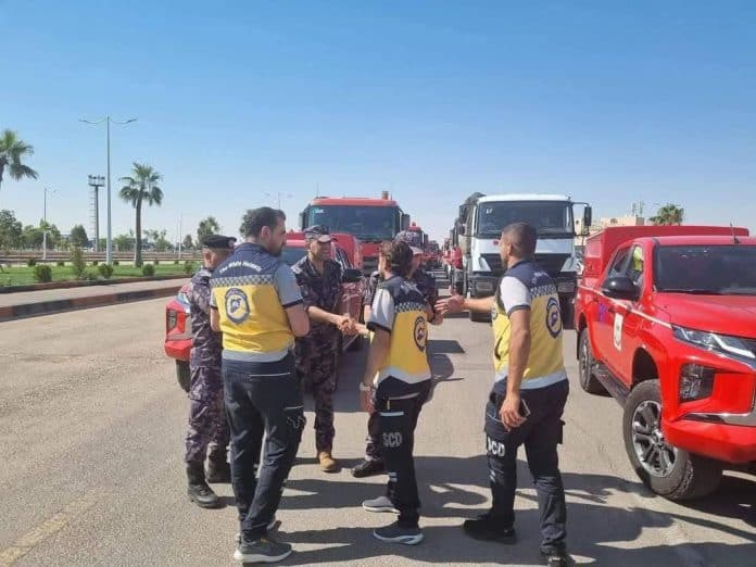 عودة فرق الإطفاء الأردنية بعد إتمام مهامها في إخماد حرائق سوريا