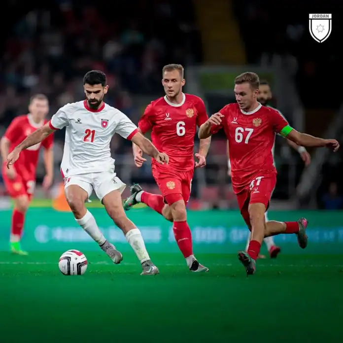 التعادل السلبي يحسم مباراة النشامى وروسيا الودية في موسكو