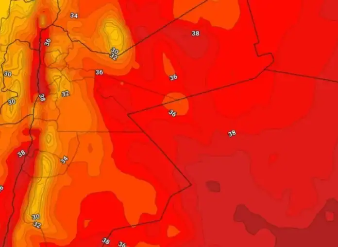 كتلة هوائية حارة تقترب من الأردن نهاية الأسبوع