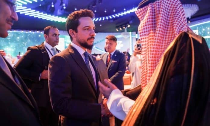 مشاركة ولي العهد الأردني في مؤتمر مبادرة مستقبل الاستثمار بالرياض