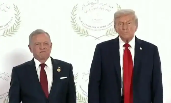ترامب يعرب عن شكره للملك عبدالله الثاني خلال قمة شرم الشيخ
