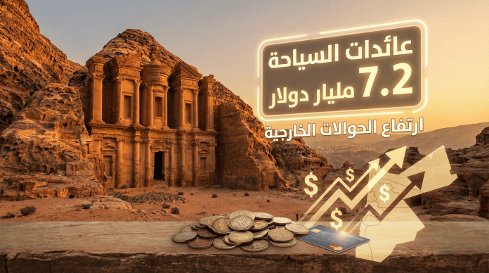 سياحة الأردن تنتعش: 7.2 مليار دولار العائدات وارتفاع الحوالات الخارجية