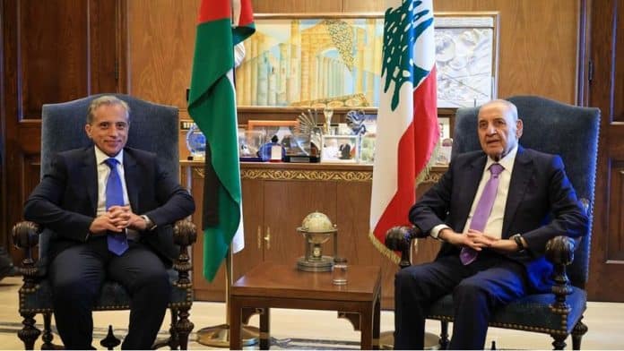 جعفر حسان يؤكد لبري في بيروت دعم الأردن لاستقرار لبنان وسيادته