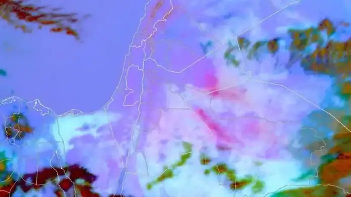 عاصفة رملية تقترب من الأردن قادمة من شمال السعودية