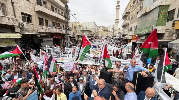 مسيرة حاشدة في عمّان بذكرى النكبة: تلاحم شعبي دعماً لفلسطين ومواقف الملك