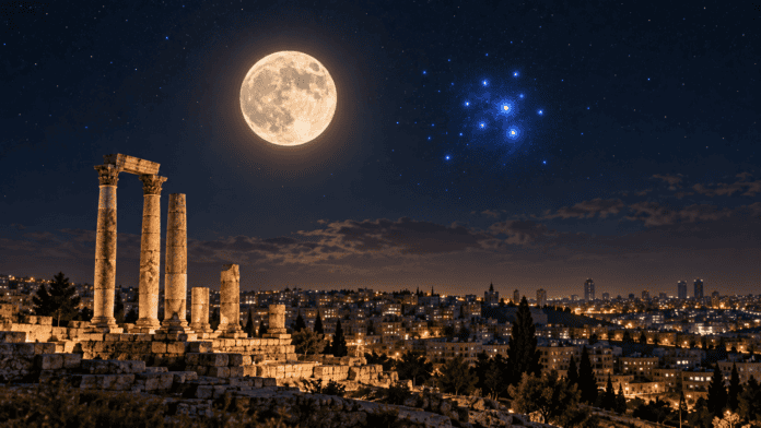 ظواهر فلكية في سماء الأردن نهاية شهر أيلول