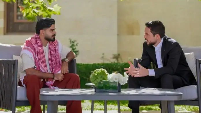 لقاء ولي العهد الأردني مع صانع المحتوى جو حطاب