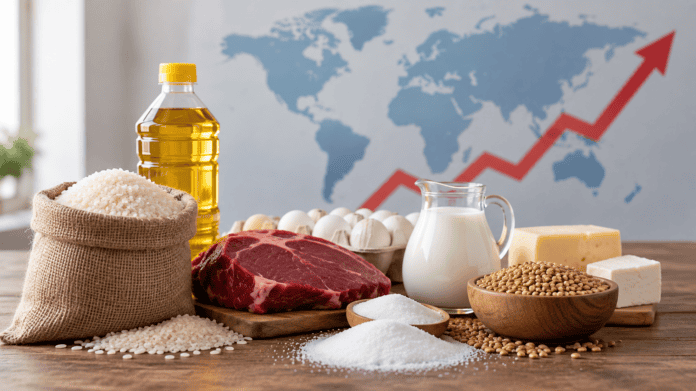 أسعار الغذاء العالمية تقترب من أعلى مستوياتها في 4 سنوات