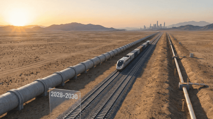 حسان: إنجاز مشاريع الناقل الوطني وسكة الحديد وخط الغاز بين 2028 و2030