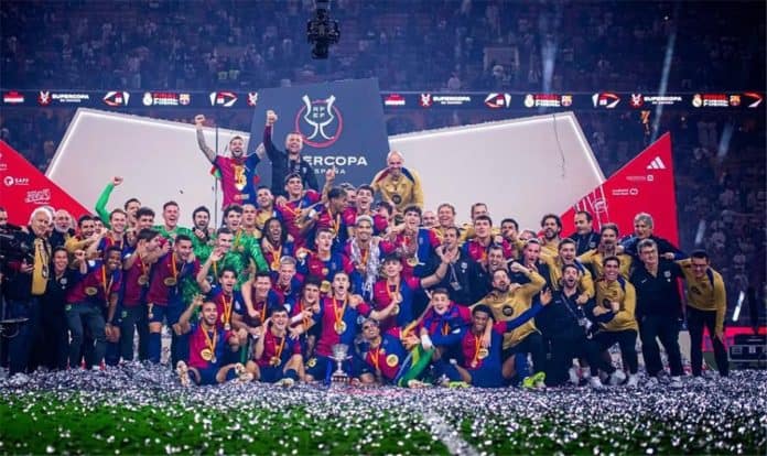 برشلونة يعانق لقب السوبر الإسباني بعد موقعة مثيرة أمام الريال